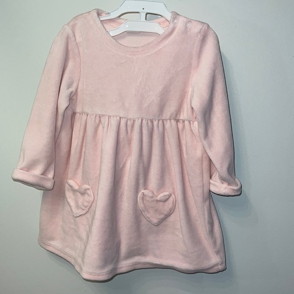 H&M Other - Super soft and snuggly light pink heart dress!